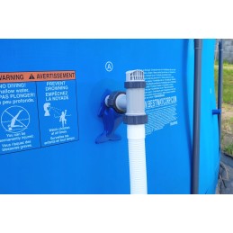 Baseino vamzdžių atrama intex bestway baseino vamzdžiams su 32x38 redukcijos adapteriu