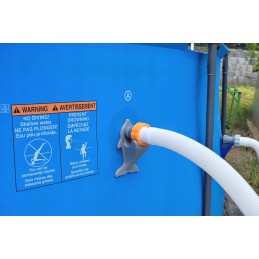 Baseino vamzdžių atrama intex bestway baseino vamzdžiams su 32x38 redukcijos adapteriu