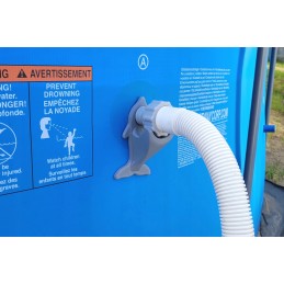 Baseino vamzdžių atrama intex bestway baseino vamzdžiams su 32x38 redukcijos adapteriu