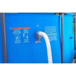 Baseino vamzdžių atrama intex bestway baseino vamzdžiams su 32x38 redukcijos adapteriu