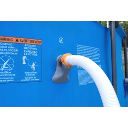 Baseino vamzdžių atrama intex bestway baseino vamzdžiams su 32x38 redukcijos adapteriu