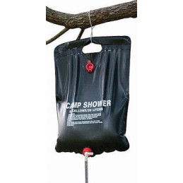 Solar camping shower for camping, field use, 20l