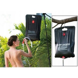Solar camping shower for camping, field use, 20l