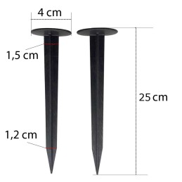 Inkarinis kaištis žemės ūkio audinio kraštams 25 cm 100 vnt