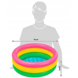 Pripučiamas vaikiškas baseinas vaikams, sodo vaikų baseinas intex oe 61 cm