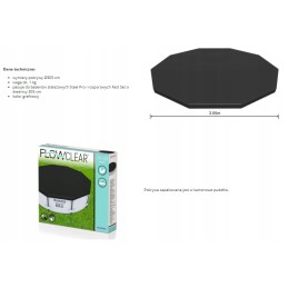 Baseino dangtis plieninis tentas 10 pėdų 305 cm žvėrys