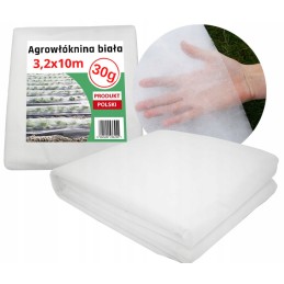 ✨ pavasario-žiemos dengiamoji agrotekstilė, balta, 3,2x10m, 30g