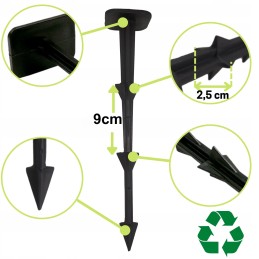 Smeigtukai, kaiščiai agrotekstilei, agrotekstilė, tvirti, kieti, 50 vnt, 30 cm