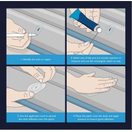 Lupo vinilo remonto rinkinys baseinams