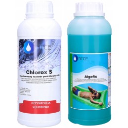 Natrio hipochloritas 15 skystas chloras 1l vandens dezinfekcijai nuo dumblių 1l