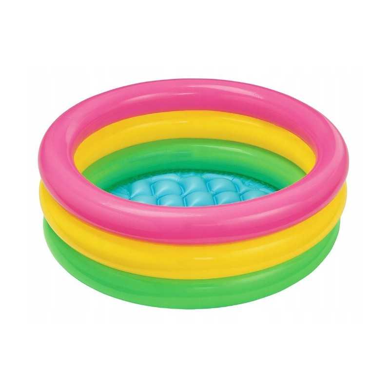 Vaivorykštinis pripučiamas baseinas mažas 57107 intex
