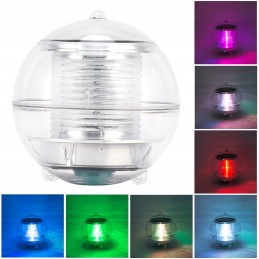 Peldošā LED saules lampa baseinam, 7 krāsas