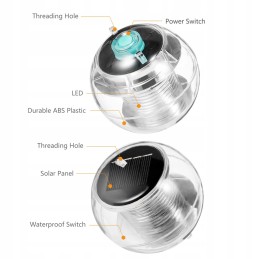 Floating solar led pool lamp 7 colors