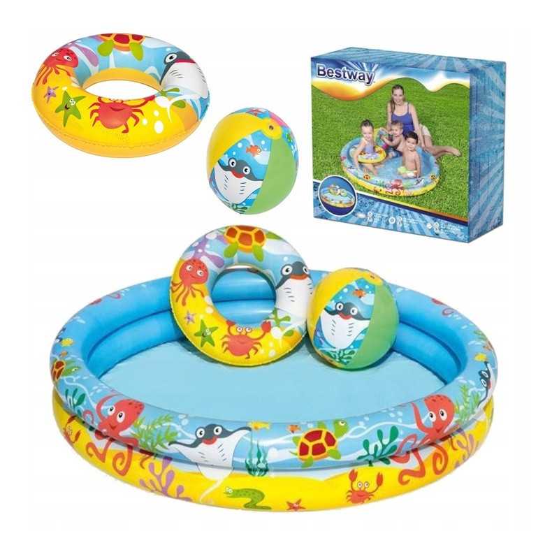Bestway apvalus pripučiamas baseinas 122 x 122 cm