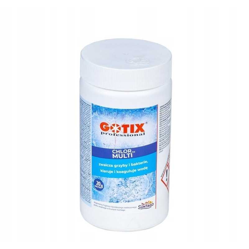 Gotix chloras baseinų baseinų cheminėms medžiagoms chlortix multi tabletės 20g 1 kg