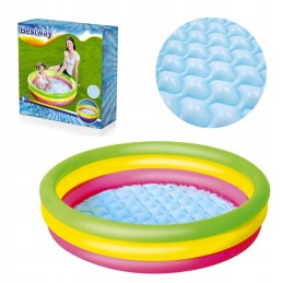 Vaivorykštinis pripučiamas sodo baseinas 102 cm x 25 cm 2 metų remonto laikotarpis