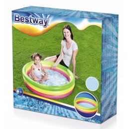 Vaivorykštinis pripučiamas sodo baseinas 102 cm x 25 cm 2 metų remonto laikotarpis