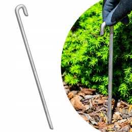 Cinkuotas metalinis kaištis, tvirtas sodo miško inkaras tvirtinimui 30 cm