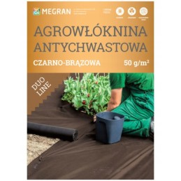 Dviejų linijų agrotekstilė 50g/m2 nuo piktžolių 3,2x5m juodai ruda