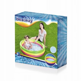 Pripučiamas baseinas 3 spalvoti žiedai bestway 51104