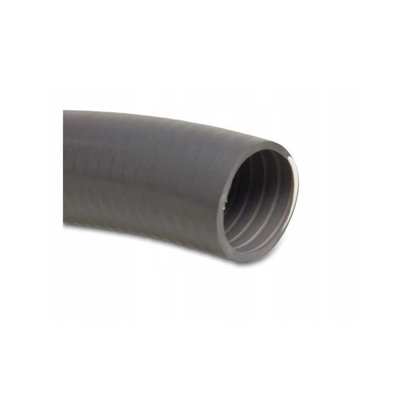 Pusiau kieta PVC žarna, 50 mm, 5 bar, pilka