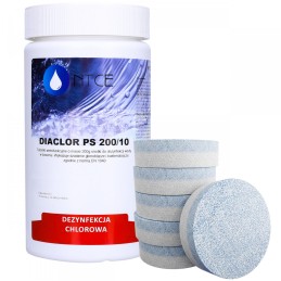 Baseino vandens valymo tabletės, multiaktyvus chloras baseinams, 200g