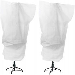 Baltos agrotekstilės apsauginiai maišeliai, 2vnt 80x100cm