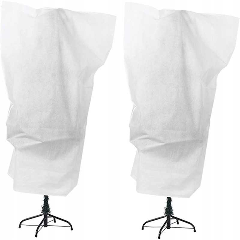 Baltos agrotekstilės apsauginiai maišeliai, 2vnt 80x100cm