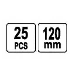 Smeigtukai 25 vnt/120 mm agrotekstilei tvirtinti prie vejos kraštų