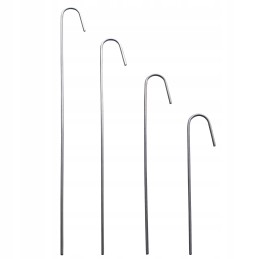 Metaliniai smeigtukai įvairių tipų agrotekstilei, agrotekstilei ir geotekstilei tvirtinti prie žemės, taip pat smeigtukai kurmių