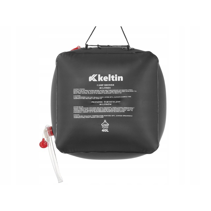Solar camping shower for camping, field use, 40l