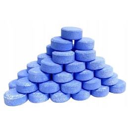 Chloras sūkurinėms vonioms, tabletės su dozatoriumi, mėlynas vanduo, chemikalai, 0 4kg