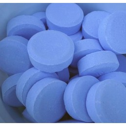 Chloras sūkurinėms vonioms, tabletės su dozatoriumi, mėlynas vanduo, chemikalai, 0 4kg