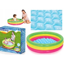 Pripučiamas irklavimo baseinas, minkštas dugnas, apvalus bestway