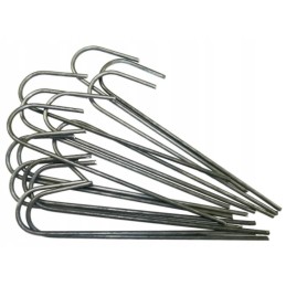 Metaliniai kaiščiai agrotekstilei tvirtinti 25 cm - 100 vnt.