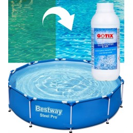 Antidumbliai baseinams, paruošimas dumbliams baseine, 30 baseino chemikalų, 1l