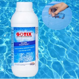 Antidumbliai baseinams, paruošimas dumbliams baseine, 30 baseino chemikalų, 1l