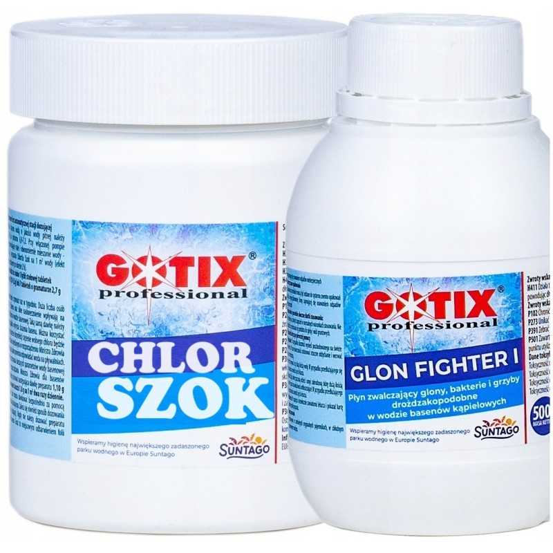 Antidumbliai dumblių šalinimui baseine chloro šoko granulių rinkinys 0 5l 0 5kg