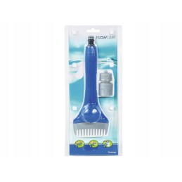 Filter cleaning brush with water attachment