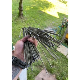 Smeigtukai kaiščiai ankeriai agrotekstilei tvirtinti agrotekstilei geotinkleliai geotinkleliai geotekstilei 50vnt "u" forma 28cm