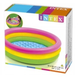 Pripučiamas baseinas vaikams, 86 cm intex, pripučiamas dugnas