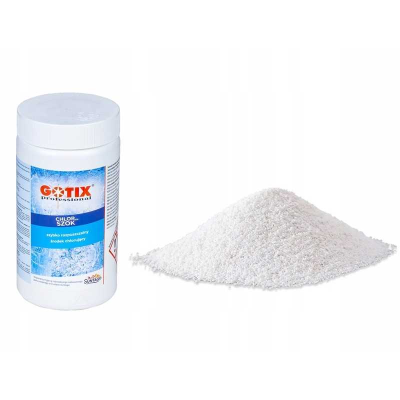 Chloro šoko chemikalai baseinams, granulės, 1kg