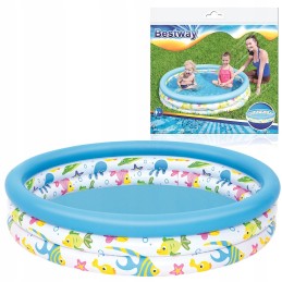 Bestway 51009 pripučiamas baseinas 122x25cm 3 žiedai