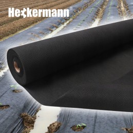 Agrotekstilė nuo piktžolių matinė juoda UV agrotekstilė 1,6x10m 50g/m2 storio