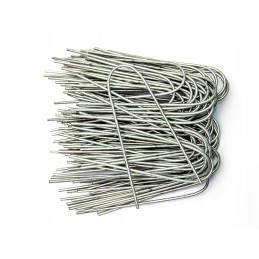 Cinkuoti kaiščiai, kaiščiai, inkarai agrotekstilei tvirtinti, agrotekstilė, 50 vnt., raidės „v“ formos