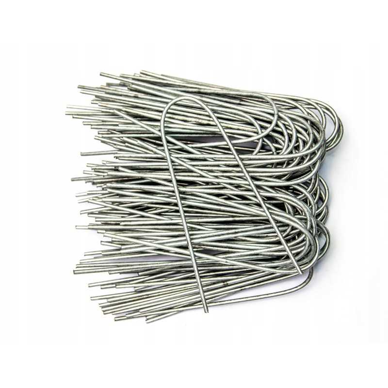 Cinkuoti kaiščiai, kaiščiai, inkarai agrotekstilei tvirtinti, agrotekstilė, 50 vnt., raidės „v“ formos