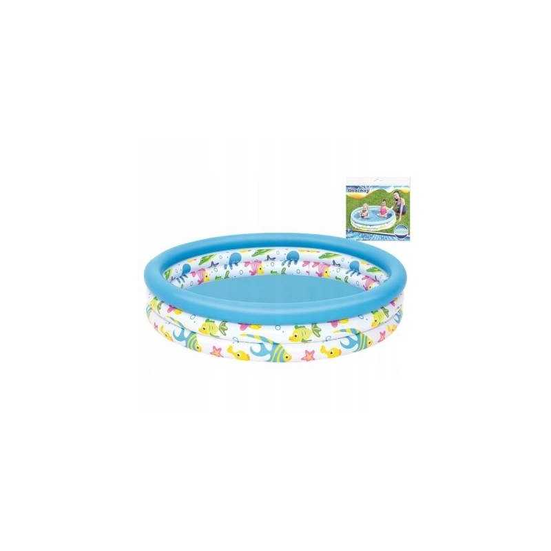 Bestway 51009 apvalus pripučiamas baseinas 122x122cm