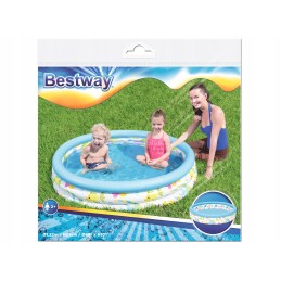 Bestway 51009 apvalus pripučiamas baseinas 122x122cm