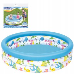 Bestway 51009 apvalus pripučiamas baseinas 122x122cm