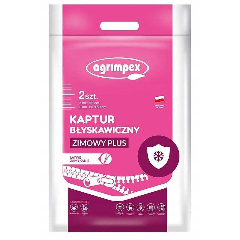 Apsauginis gaubtas su užtrauktuku 50x80cm - 2 vnt.